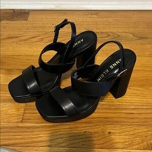 Anne Klein Black Platform Heels